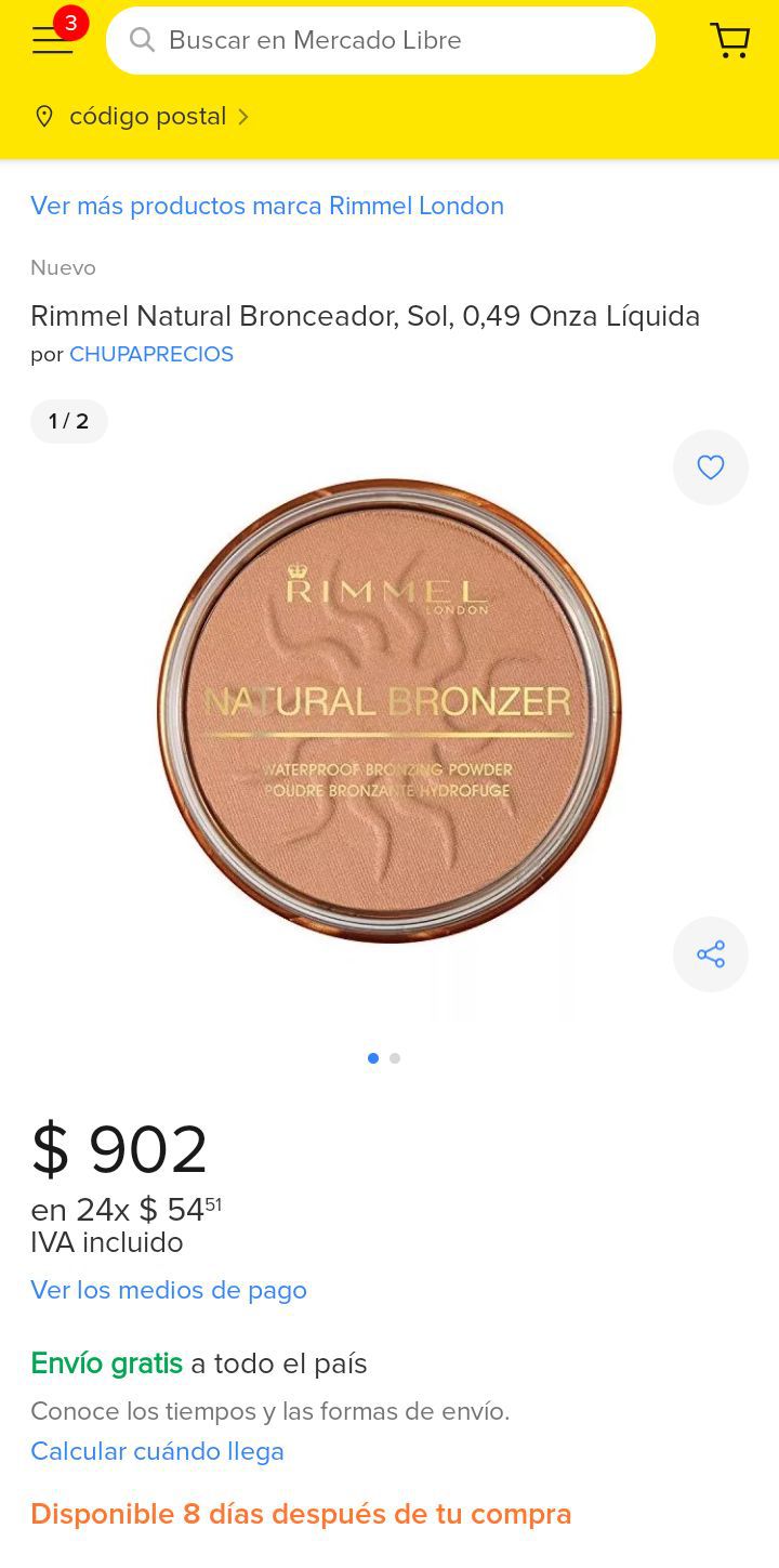 RIMMEL Bronceador  # 26