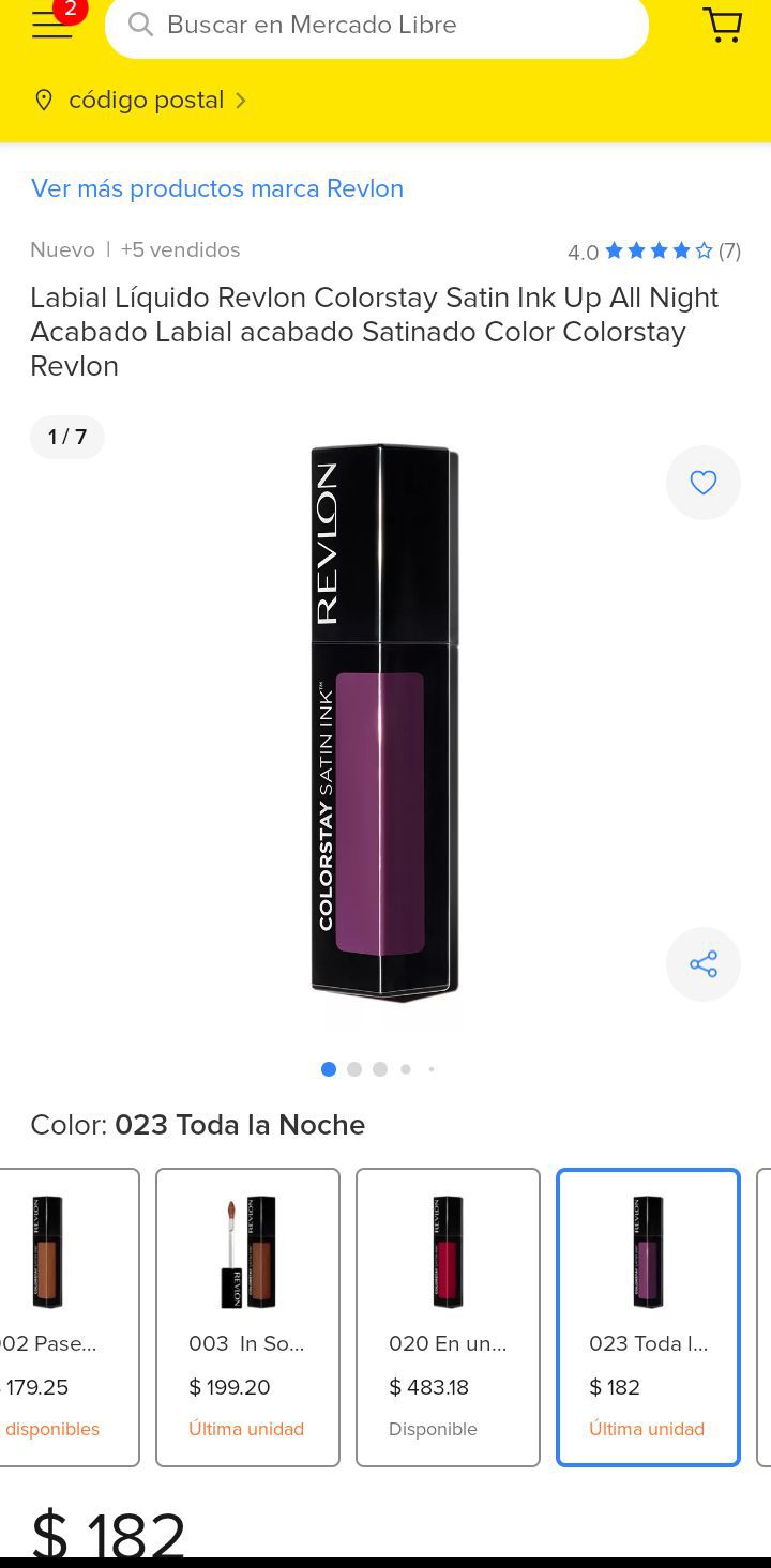 REVLON  Labial Liquido # 188