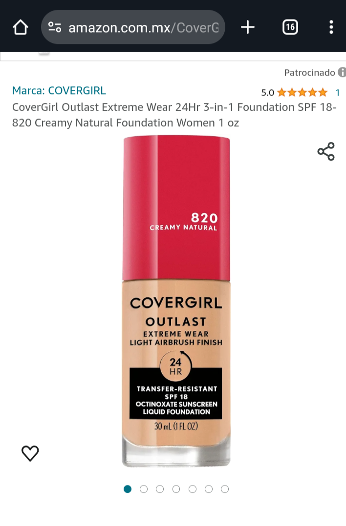 COVERGIRL Maquillaje Liquido Base # 25