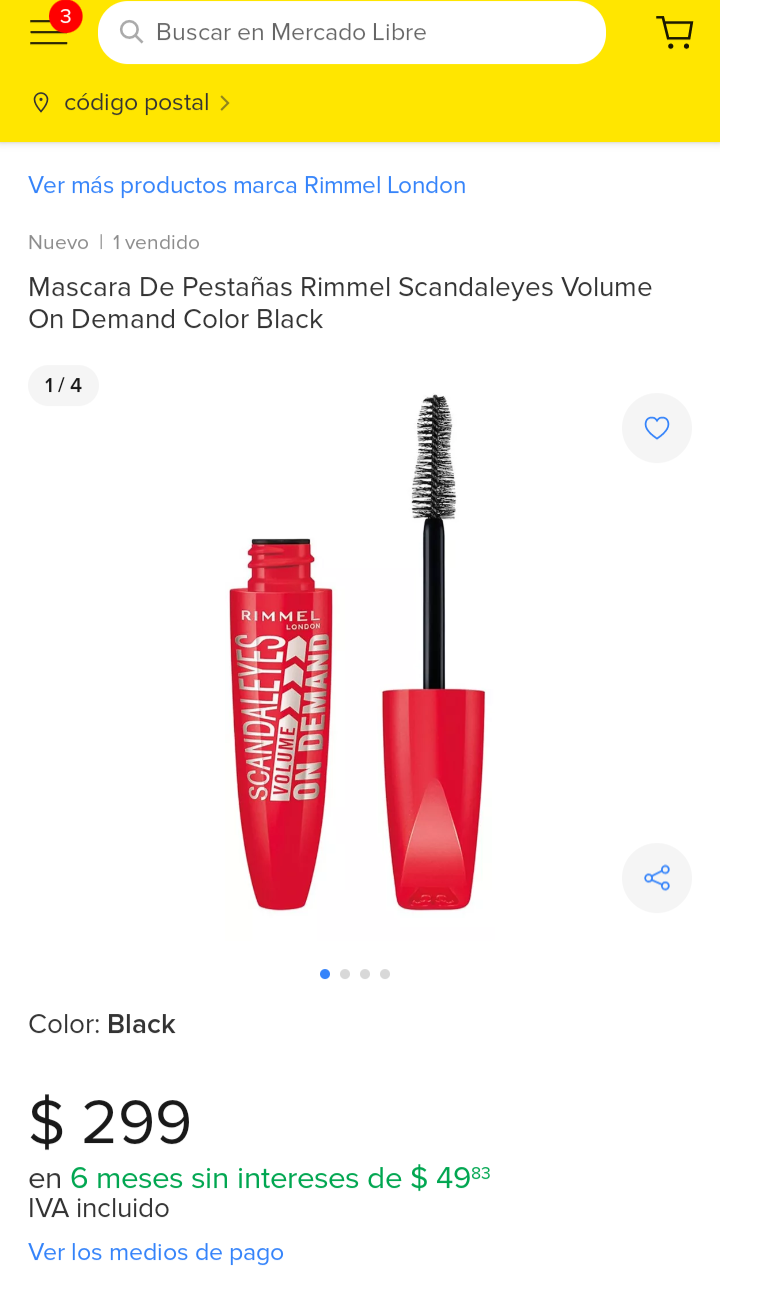 RIMMEL Mascara De Pestañas Rimel # 41