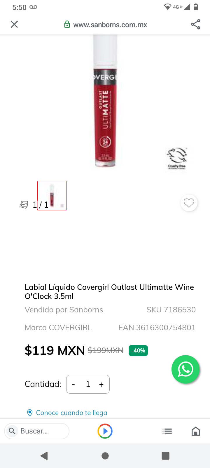 COVERGIRL Labial # 69