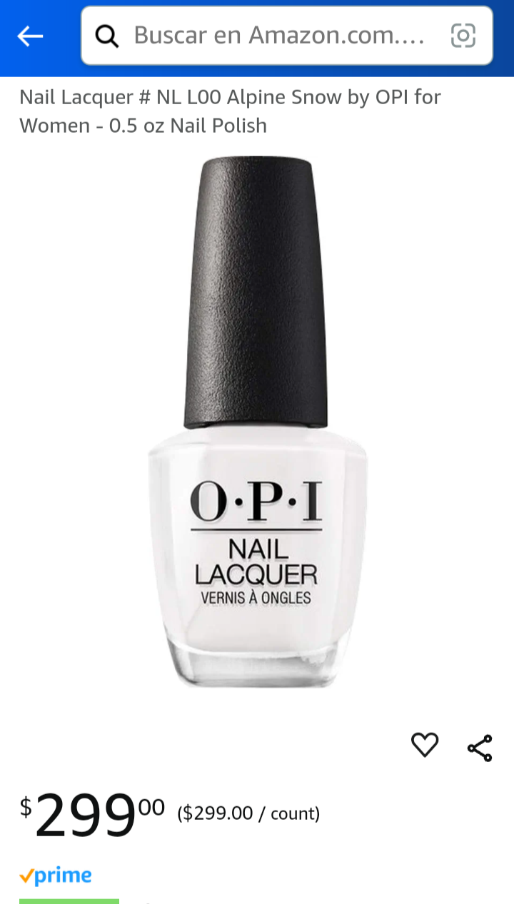 O.P.I Esmalte De Uñas # 110