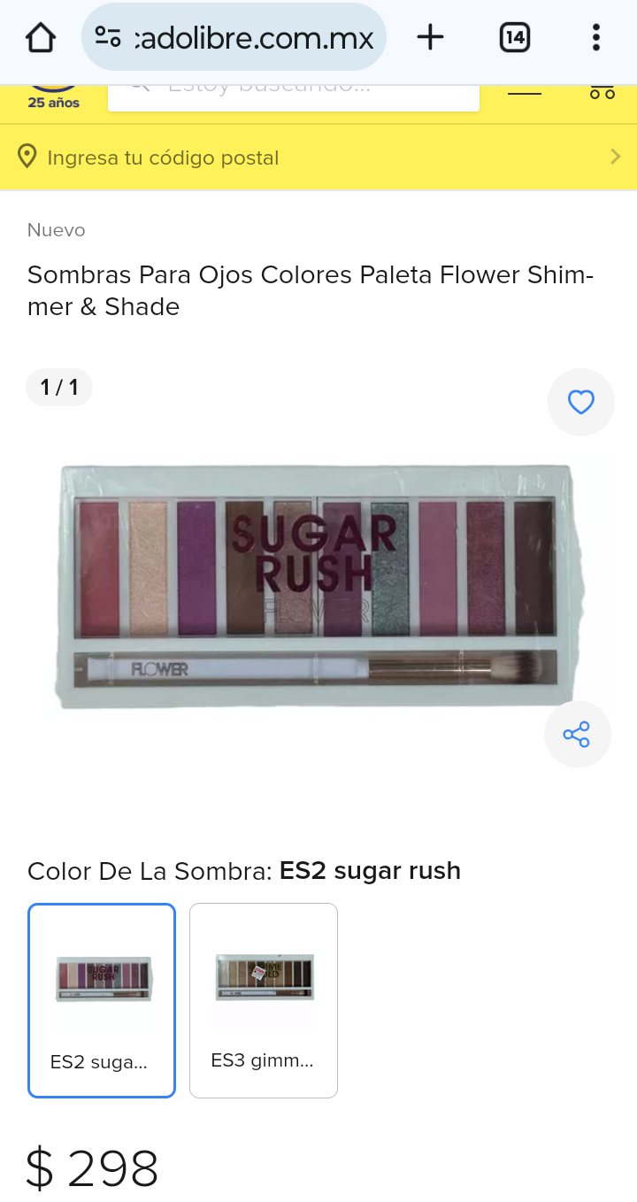 SUGAR RUSH Sombras # 117