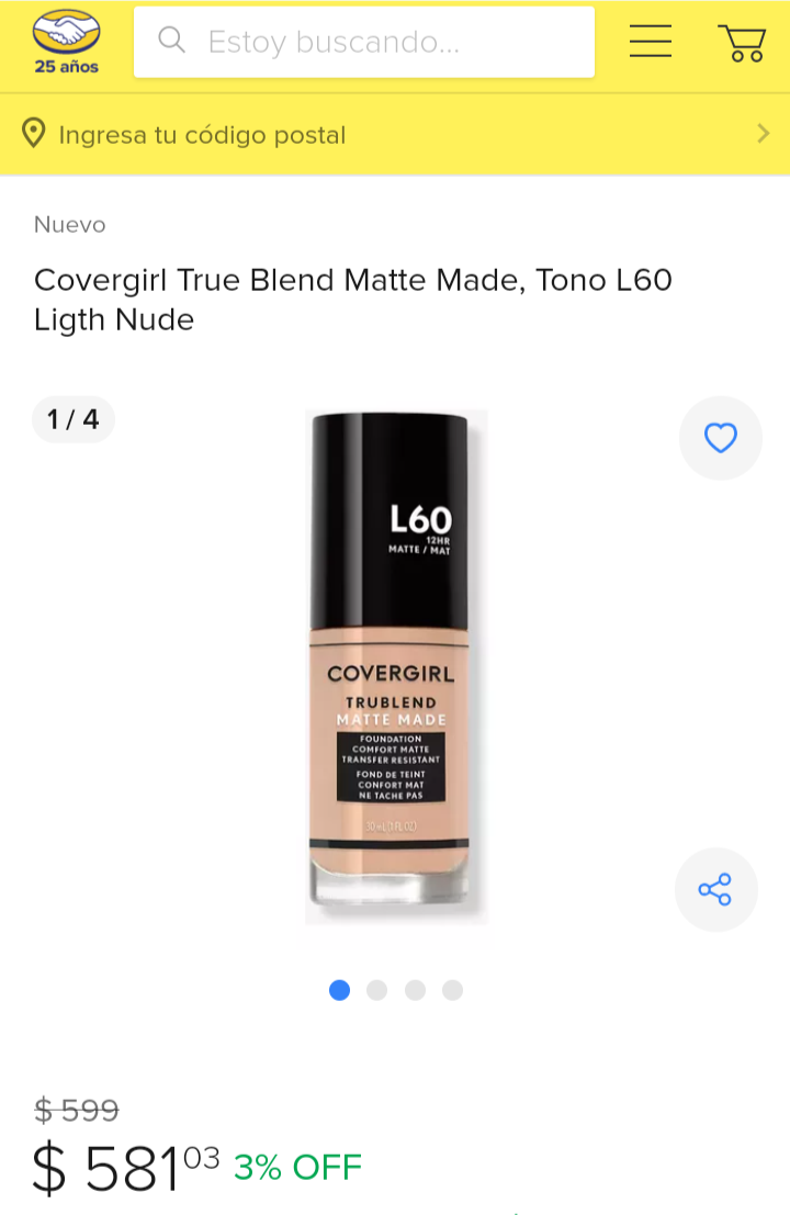 COVERGIRL Maquillaje Liquido # 123