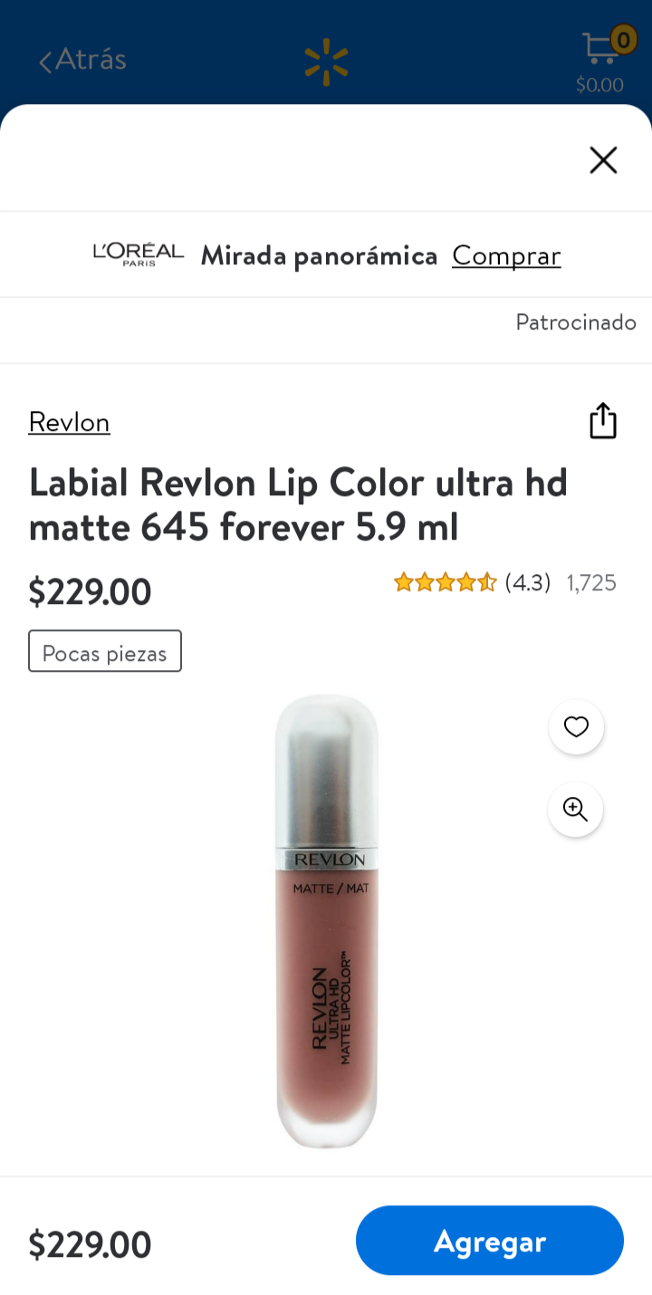 REVLON Labial # 127