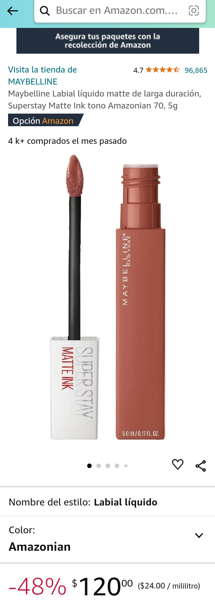 MAYBELLINE Labial # 164