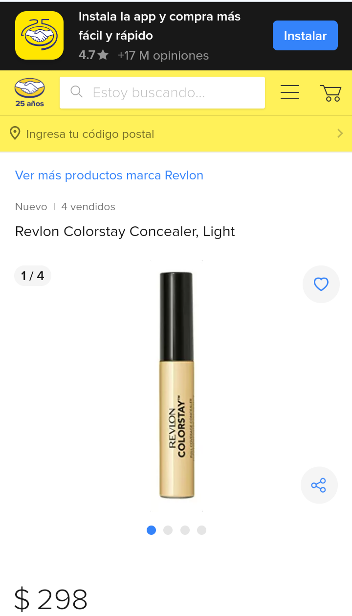 REVLON Corrector Liquido # 163