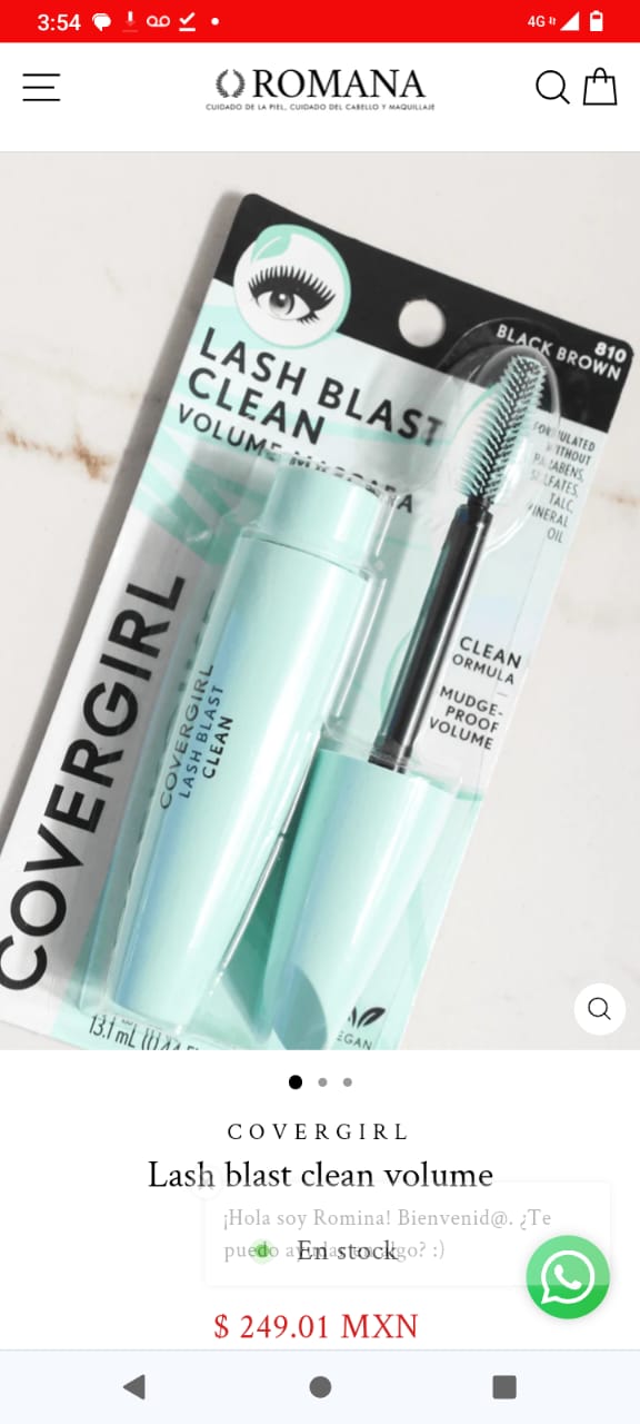 COVERGIRL Máscara de Pestañas Rimel # 36