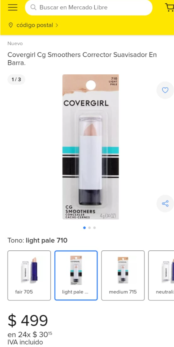 COVERGIRL Corrector En Barra # 7