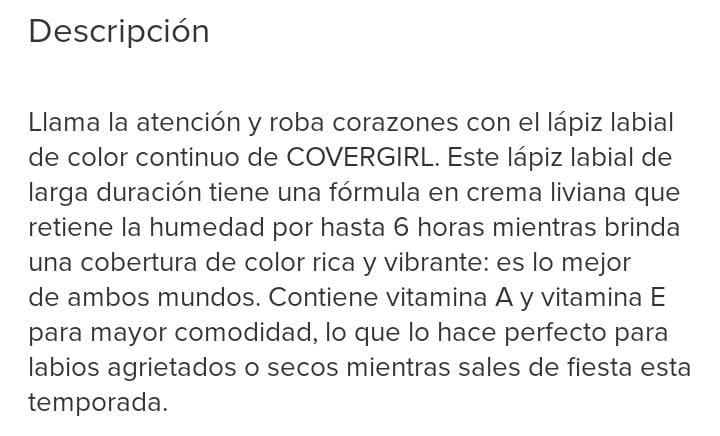 COVERGIRL  Labial # 10