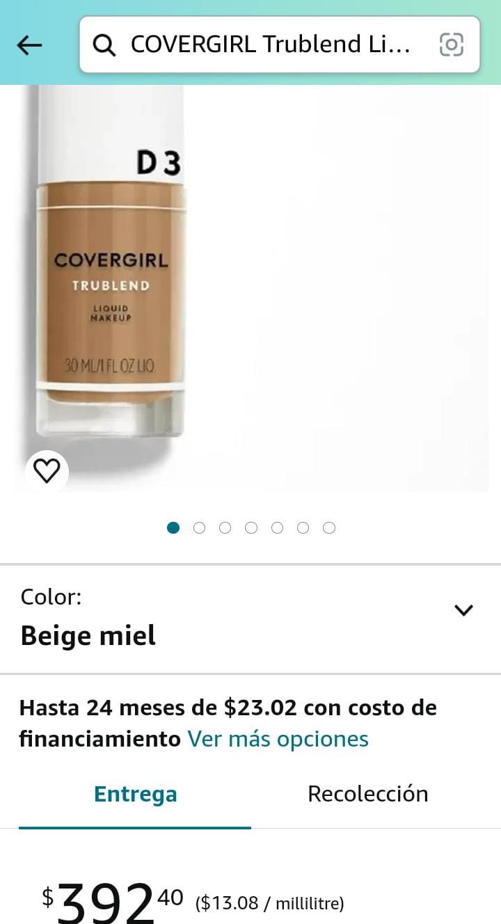 COVERGIRL Maquillaje Liquido Base # 16